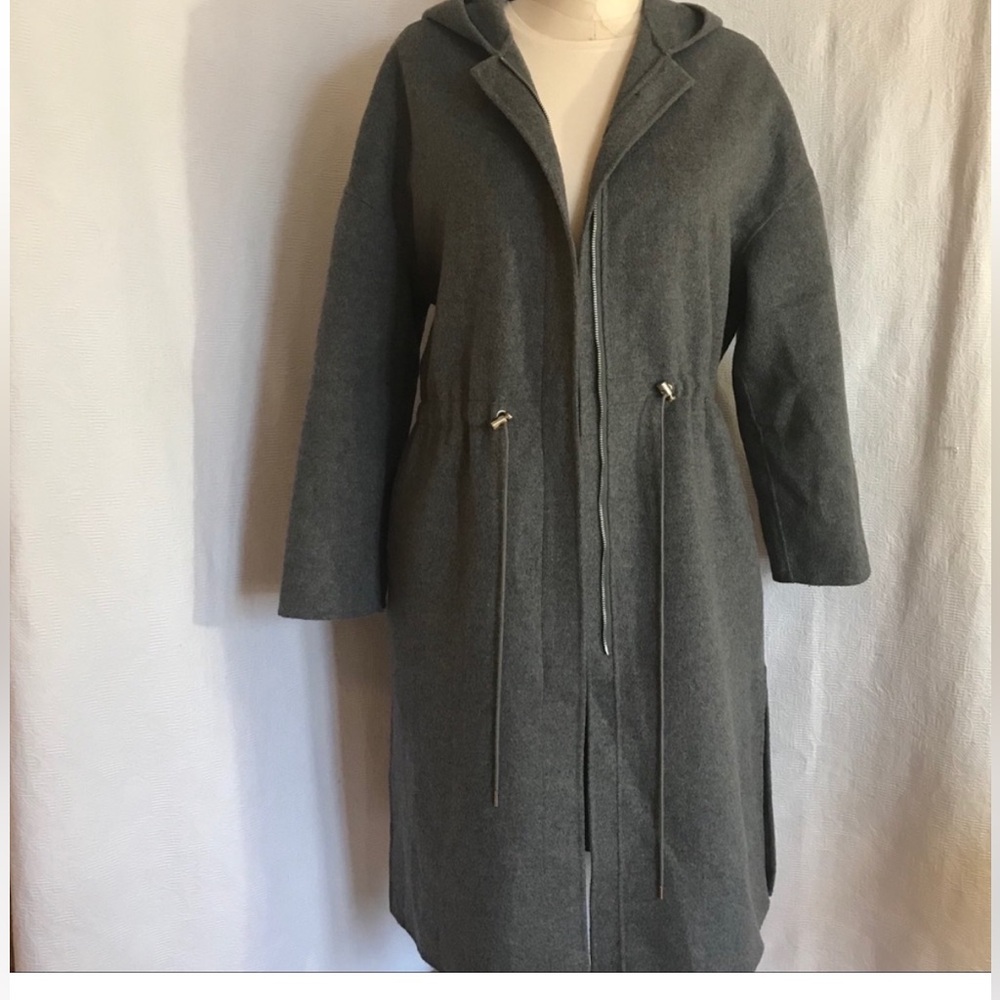 Gap wool mix M size heather grey coat